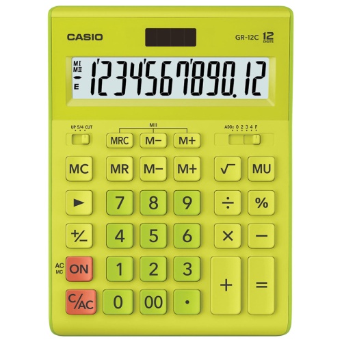 Калькулятор настольный Casio GR-12-W-EP, 12 разрядов
